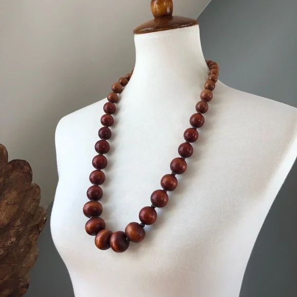 Real Victorian Heirloom Koa Necklace - Picture 7 of 15